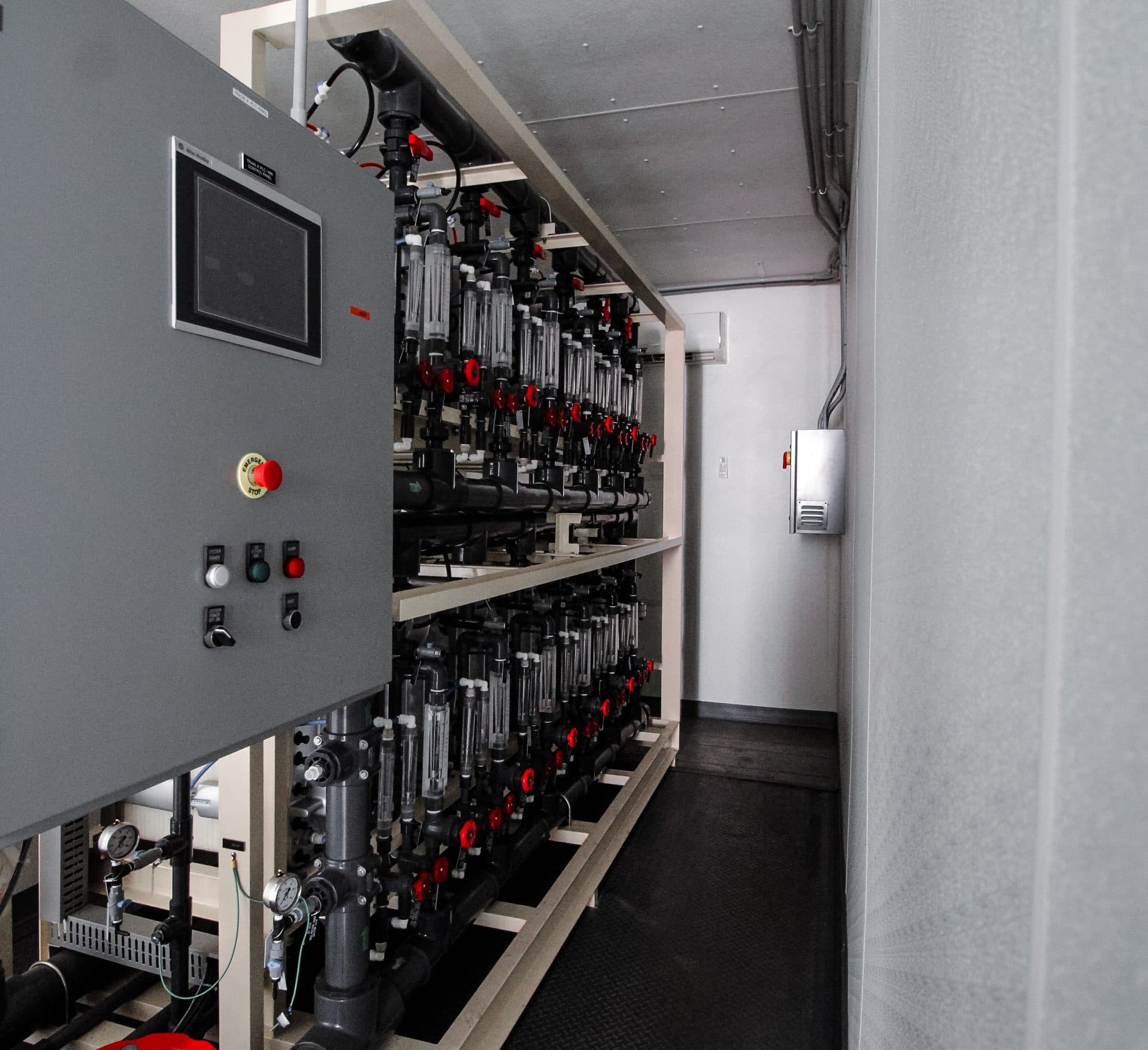 Water treatment equipment under fabrication