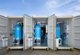 Containerized water treatment system